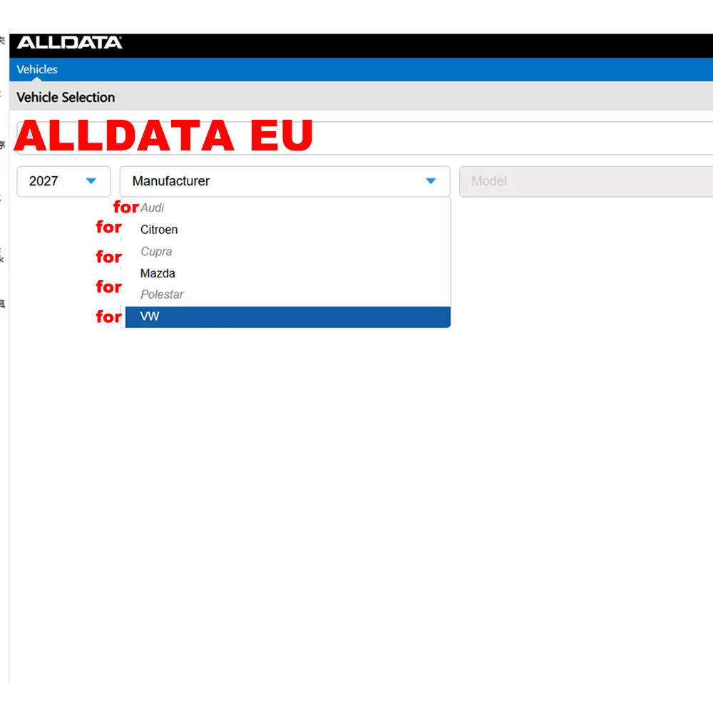 2027 Alldata EU Online Account Full Automotive Repair Software Wiring Diagram Data Online Login Compatible With PC Mobile
