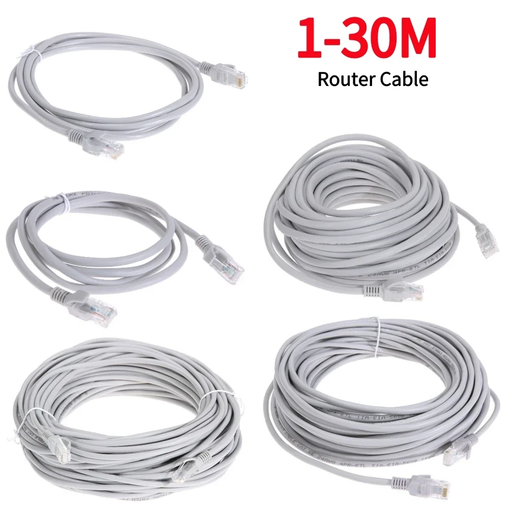 Ethernet Cable High Speed RJ45 Network LAN Cable Router Computer Notebook Router Monitoring Rj45 Cable 1M/2M/3M/5M/10M/15M/30M