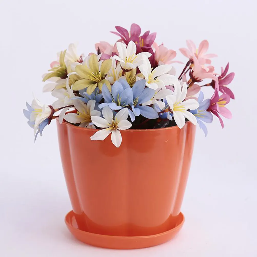 

Набор из 9 утолщенных пластиковых цветочных горшков в форме лепестков, конфетных цветов, для сада, балкона, рабочего стола, для суккулентов и рассады