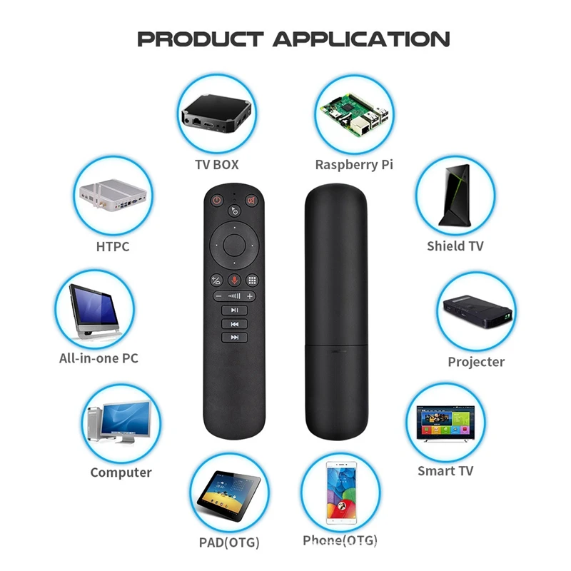 XB-G50S Remote Control 2.4G Smart Voice Remote Control Support Multimedia Devices Built-In Gyroscope Wireless Flying Mouse