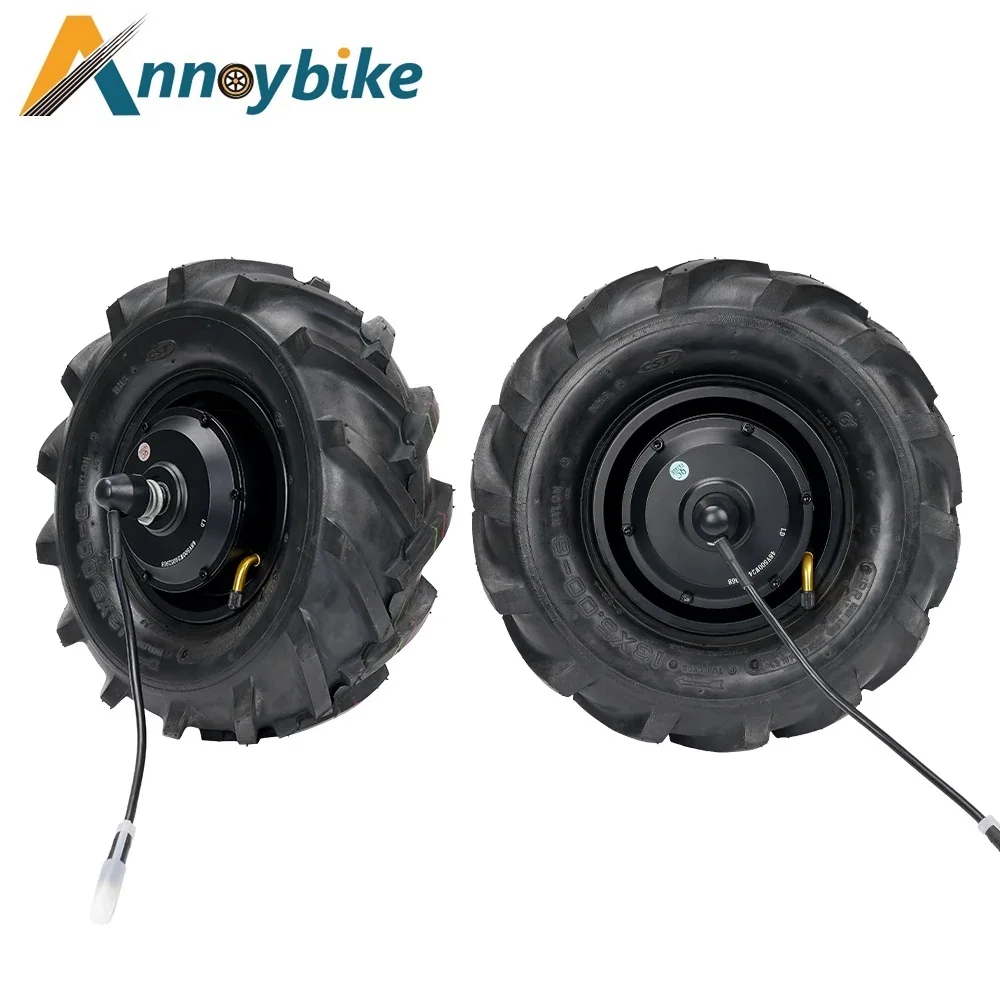 13 inch wheel hub motor 24V250W36V350W48V500W high torque electric unicycle motor UTV motor matching sprocket off-road tire