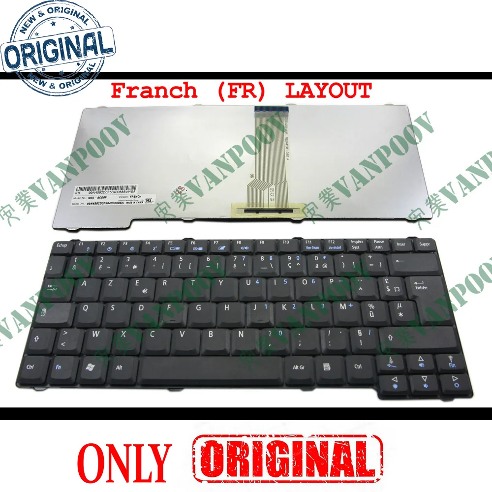 New AZERTY notebook Laptop Keyboard for Acer Travelmate 200 240 250 2000 2500 Aspire 1360 1500 1620 1660 3010 5010 French FR