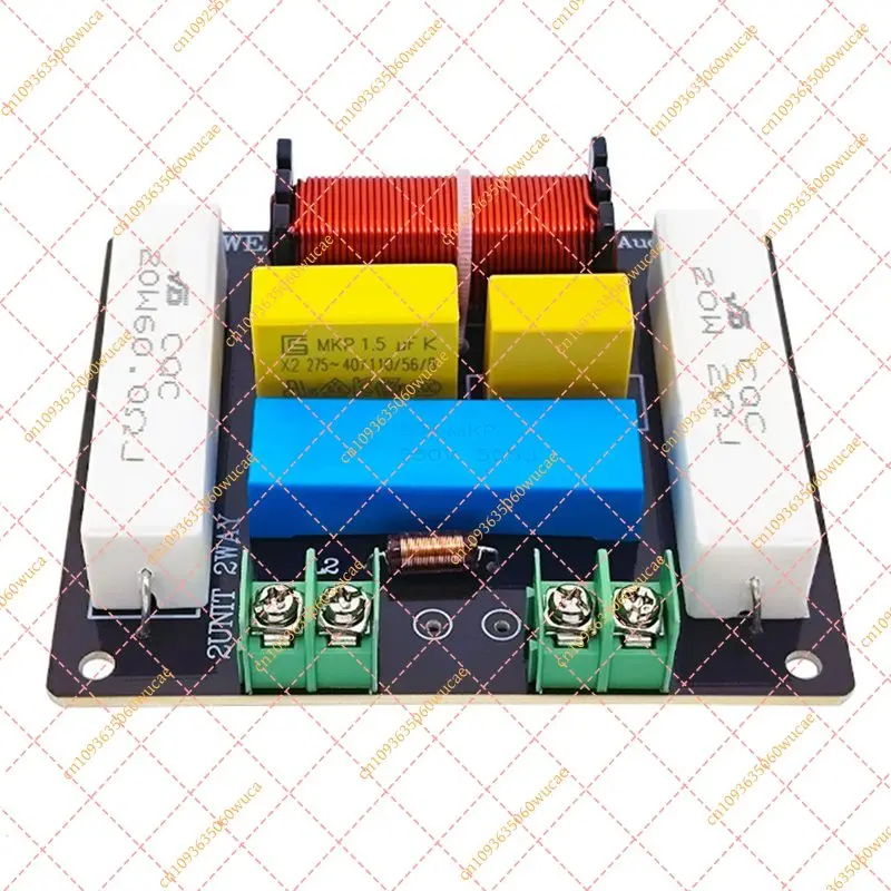 300W Single-Channel Audio Speaker Crossover, Professional KTV Stage Passive Frequency Divider Pure Tweeter High-Frequency Filter