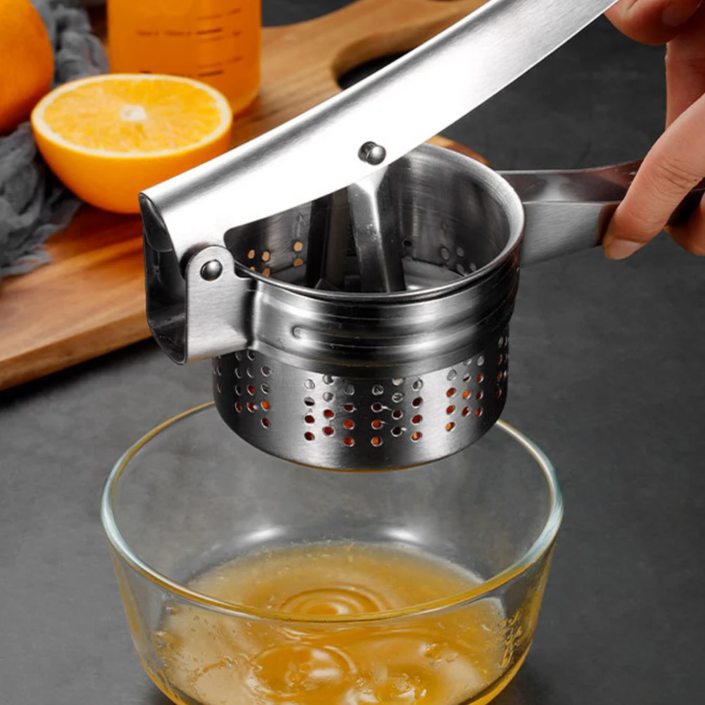 

Handheld Stainless Steel Fruit Juicer Manual Squeezer for Lemons Oranges Efficient Juice Presser Compact Design Easy Wash