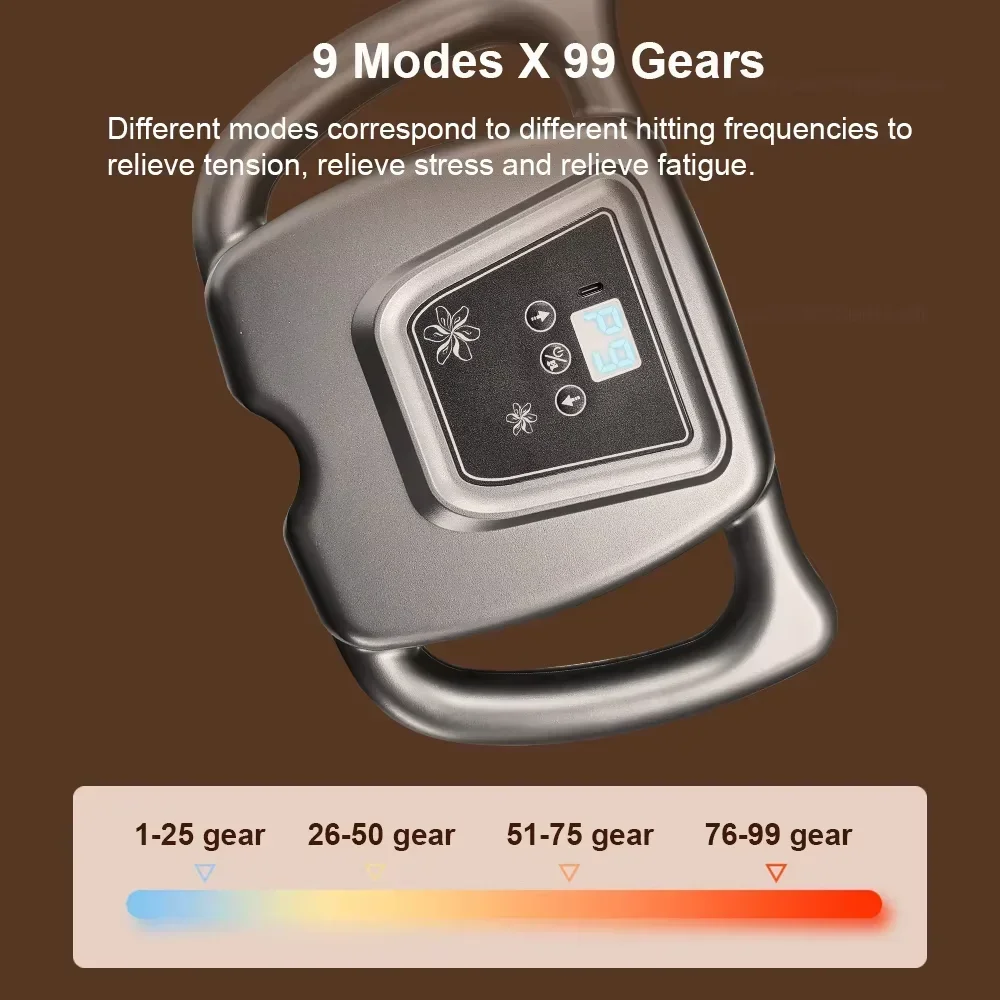 Professional 16Head Muscle Massage Gun High Frequency Vibration Fascia Gun for Body Leg Back Shoulder Waist Deep Tissue Massager