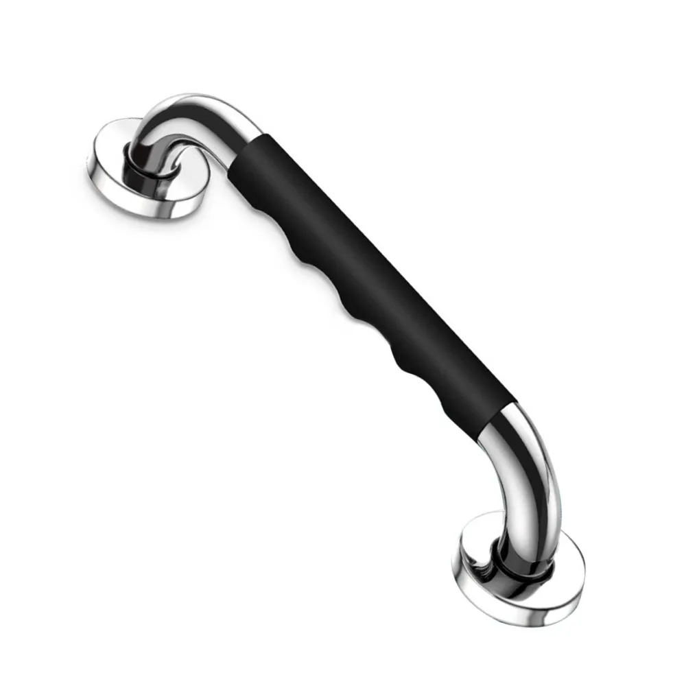 Rust Resistance Grab Bars Silicone Grip 11.81 Inch Length Bathroom Grab Bar Wall Mounted Anti-Slip Shower Safety Bars