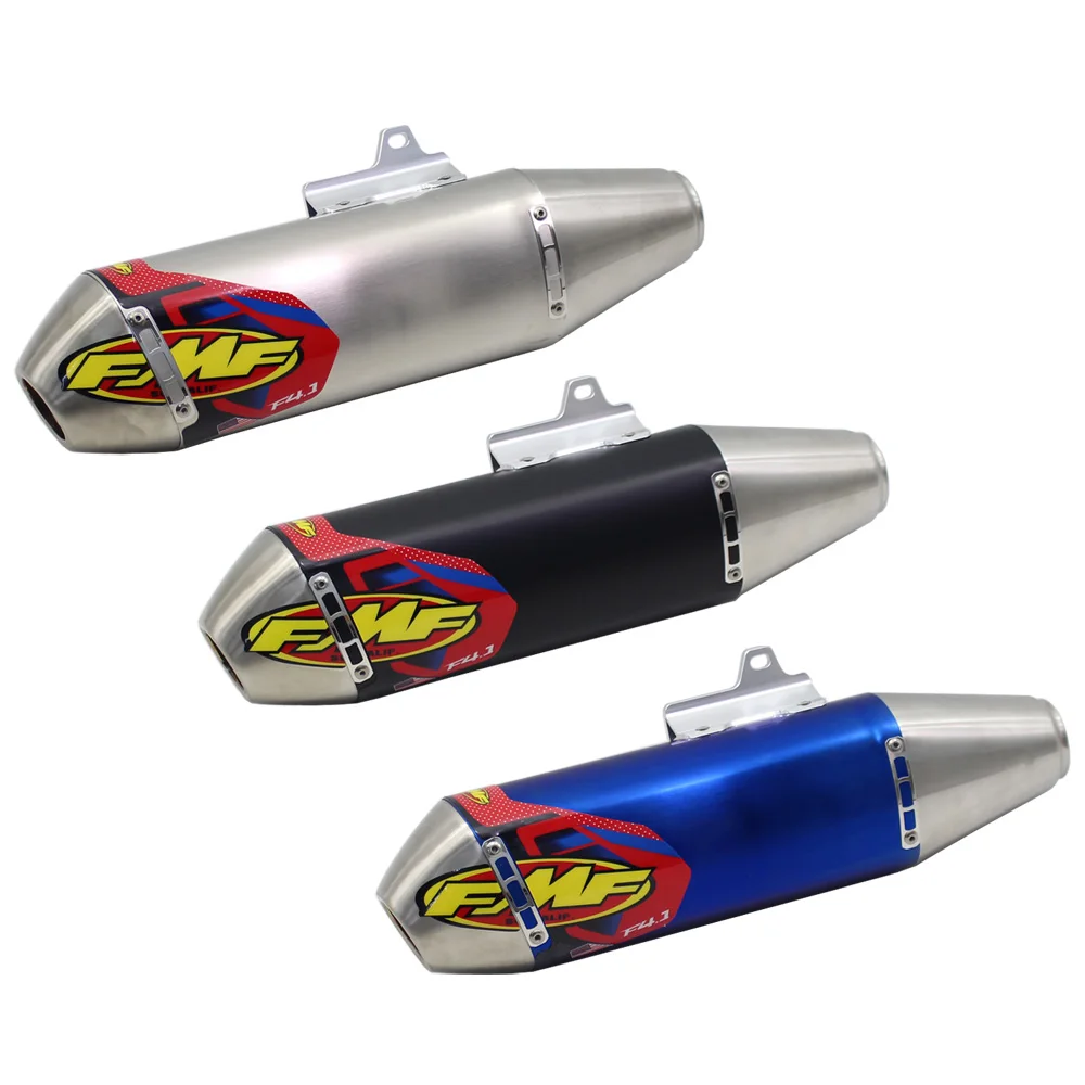 Pot d'échappement moto 460 mm entrée 51 mm FMF 4 temps silencieux 4T avec DB Killer universel pour moto
