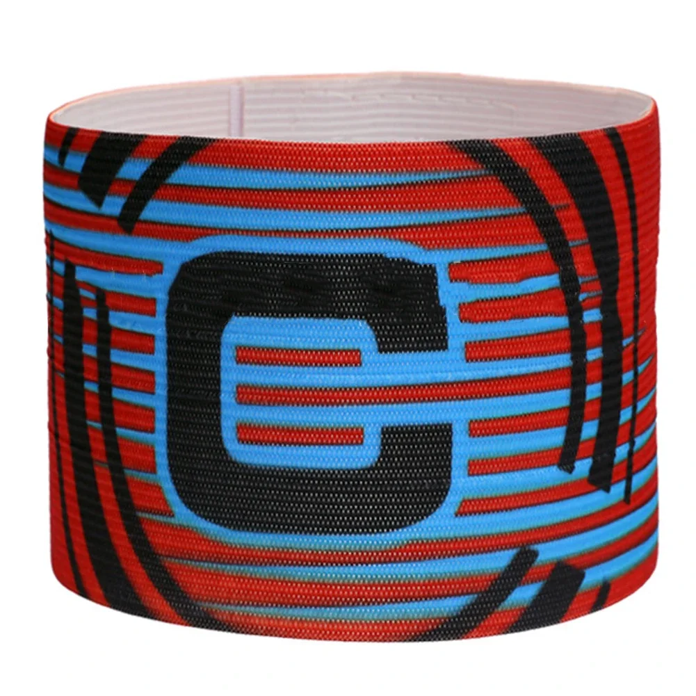 

Football Captain Armband EASY TO USE Elastic Nylon Adjustable Squad Eye-catching Grouping Armbands Multiple Colors