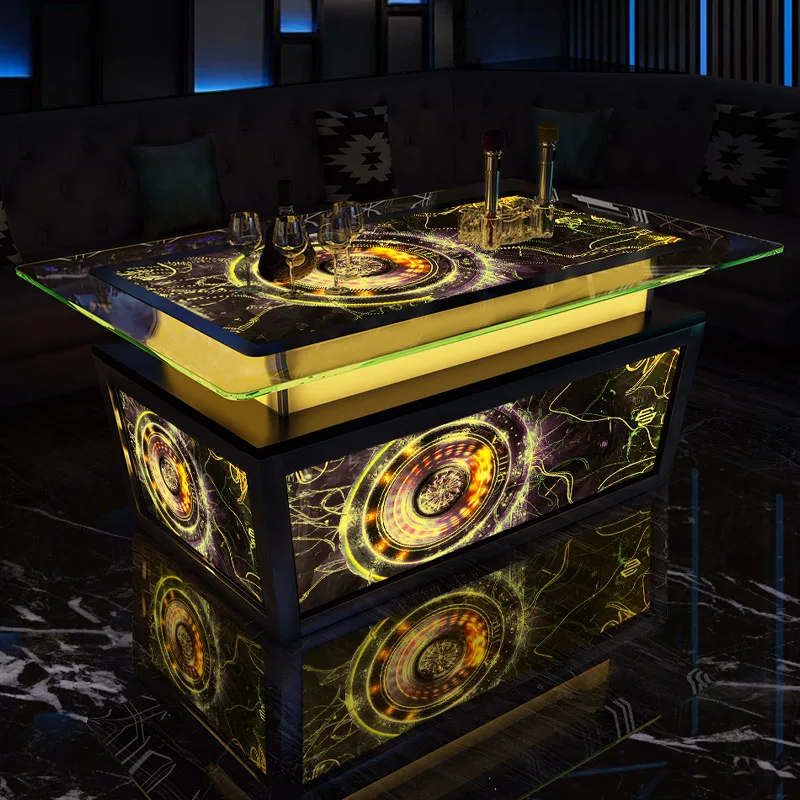 

Bar furniture KTV box special luminous coffee table bar private club sofa booth combination customization