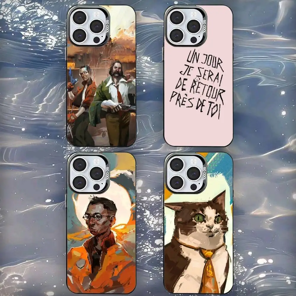 

Game Discos E-Elysiums Phone Case For iPhone 16,15,14,13,12,11,Mini,Pro,SE,MAX Black Matte Shockproof Cover