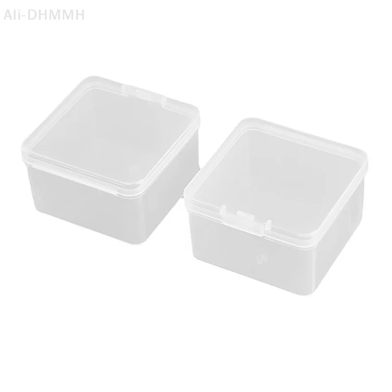 Transparent Storage Box Square Small Items Case Packing Boxes Jewelry Beads Container Sundries Organizer Fishing Tools