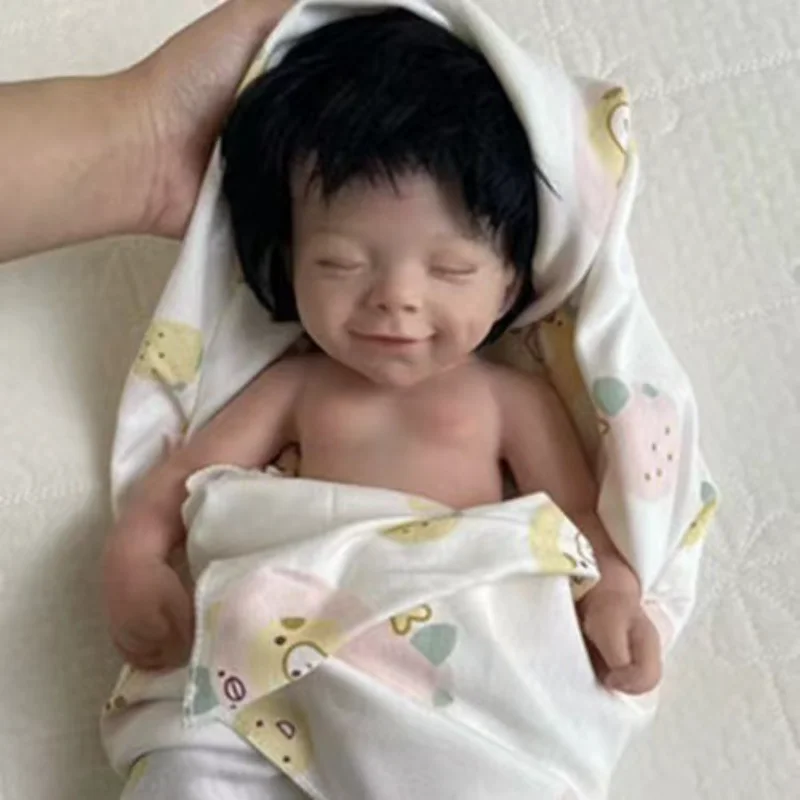 Reborn Dolls 45cm Full Solid Silicone Boy Simulation Reborn Baby Doll