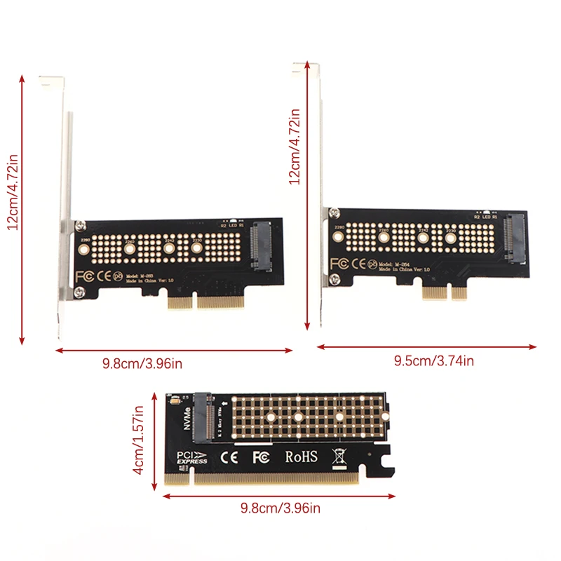 1Pc Multi-purpose Expansion Card M.2 Solid-State SSD Hard Disk To PCI-E 1x4x16x Adapter Card With Bracket