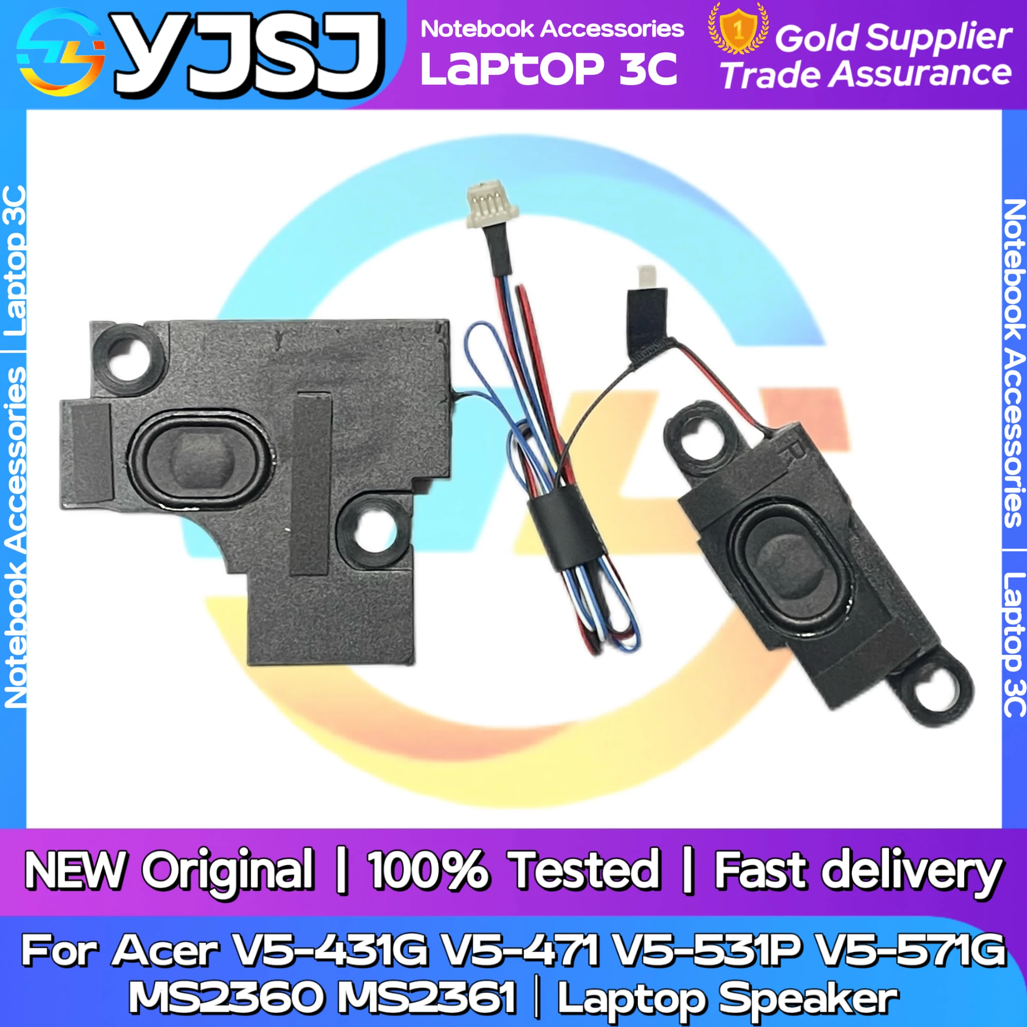 New Original Laptop Notebook Audio Speaker For Acer V5-431G V5-471 V5-531P V5-571G MS2360 MS2361 built-in speaker horn audio