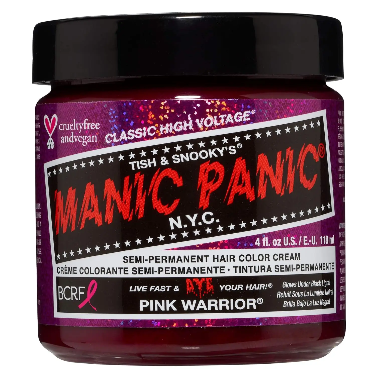 

Vibrant Neon Pink Semi-Permanent Hair Dye - Lasts 4-6 Weeks, Vegan & Cruelty-Free, Mixable Formula (4oz)