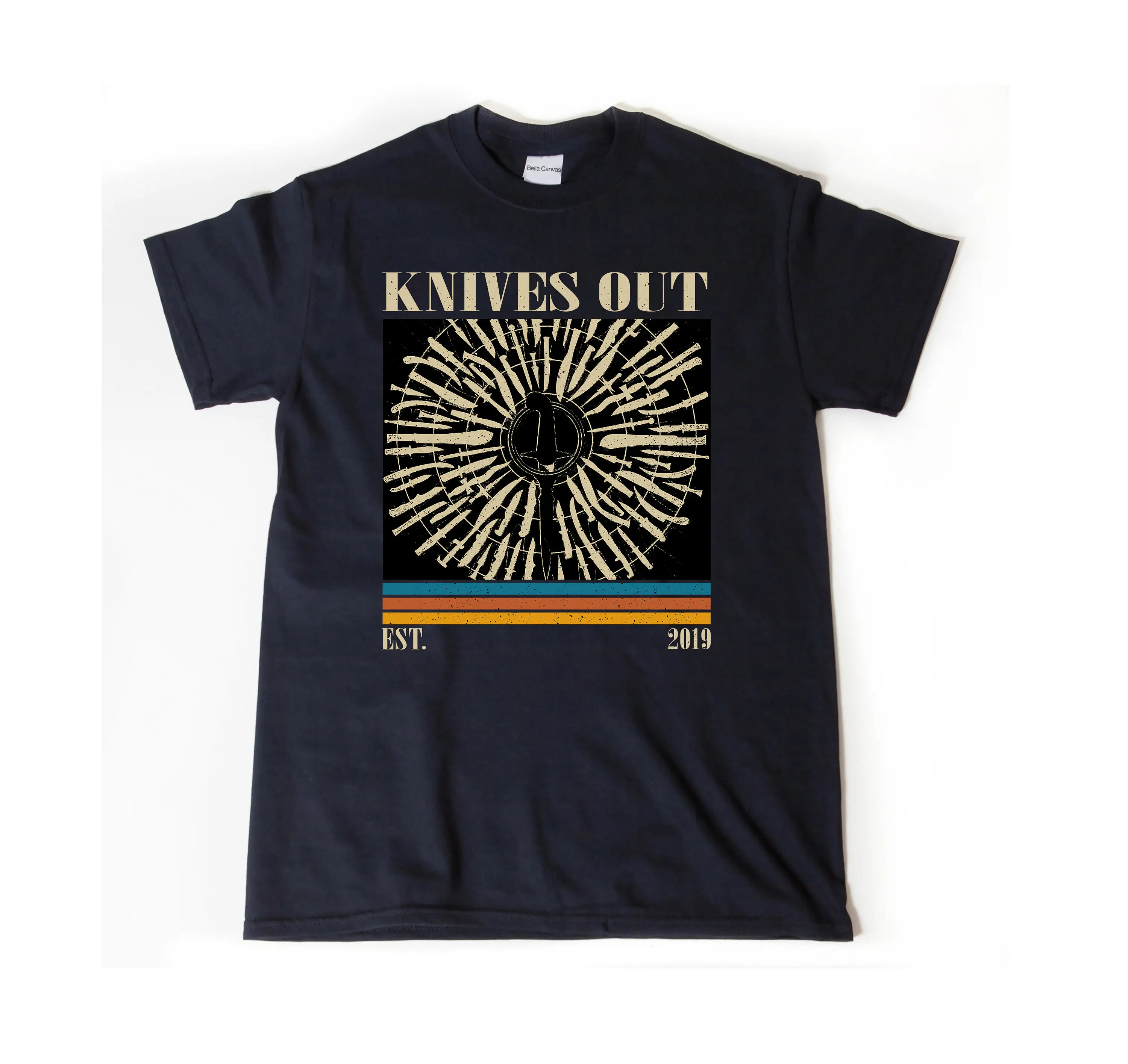 Knives OuT T Shirt Movie Vintage Midcentury Retro MinimalisT