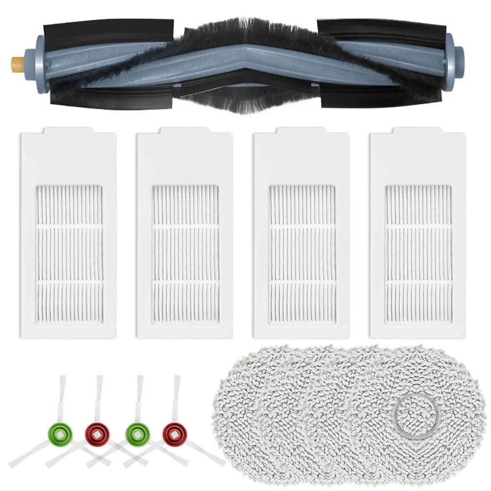 

13 Pieces For Yeedi Floor 3 Station Vacuum Cleaner Replacement Parts Kit/ Main Brush Side Brush Filter Mop Cloth Accessories