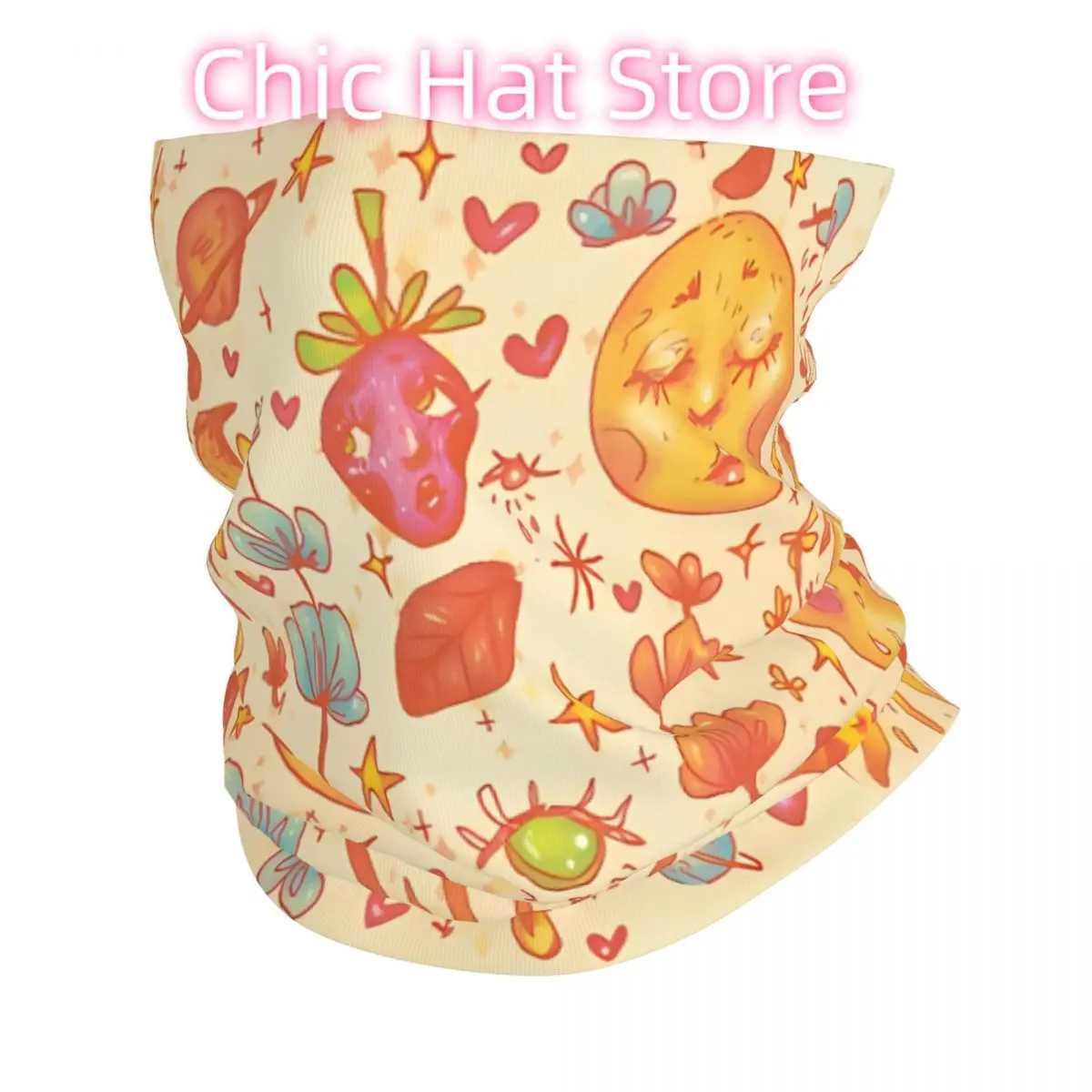 وشاح الربيع السماوي منديل الرقبة قناع الوجه البوليستر