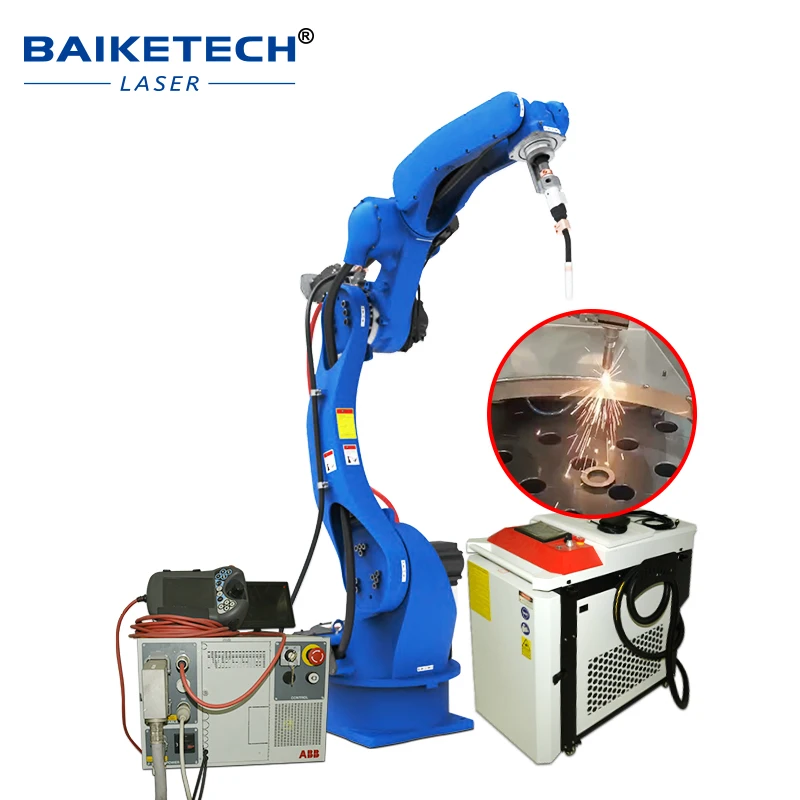 Multi-angle 3D Robotic Manipulator Laser Welding Workstation Programmable Robot Arm Laser Welding Machine For Complex Workpiece