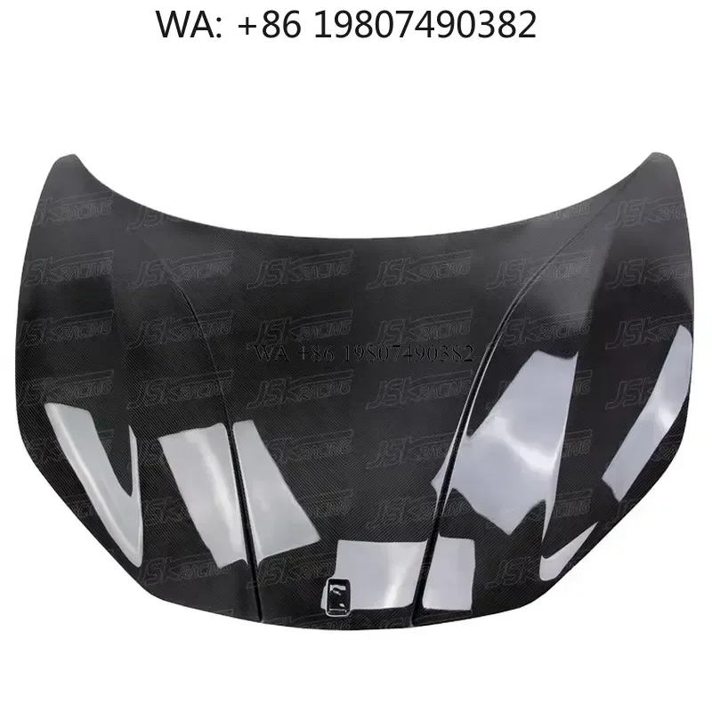 Wmwmnu Full Carbon Fiber Hood Bonnet for 458 Italia Spider Speciale 2011-2016 Mans Style Car Engine Cover Replacement