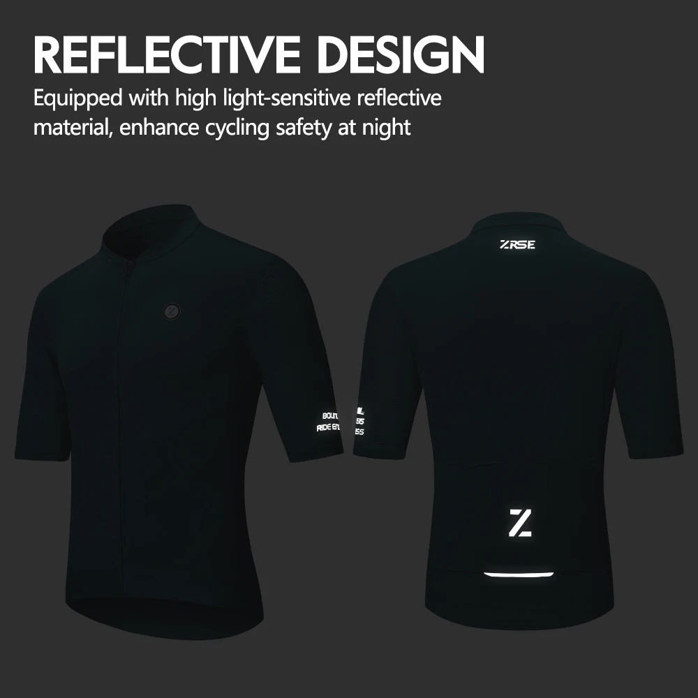 ZRSE الرجال الدراجات جيرسي سريعة الجافة قصيرة الأكمام UPF 50 + المضادة للأشعة فوق البنفسجية سليم صالح تنفس الدراجات مايوه الجبلية الطريق قميص ركوب الدراجات جديد