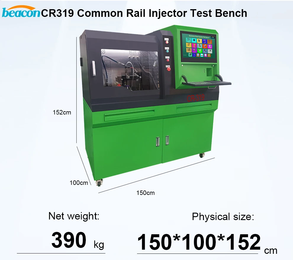 CR319 Common Rail Injector Tester Bench Diesel Injector Test Machine with Flow Sensor