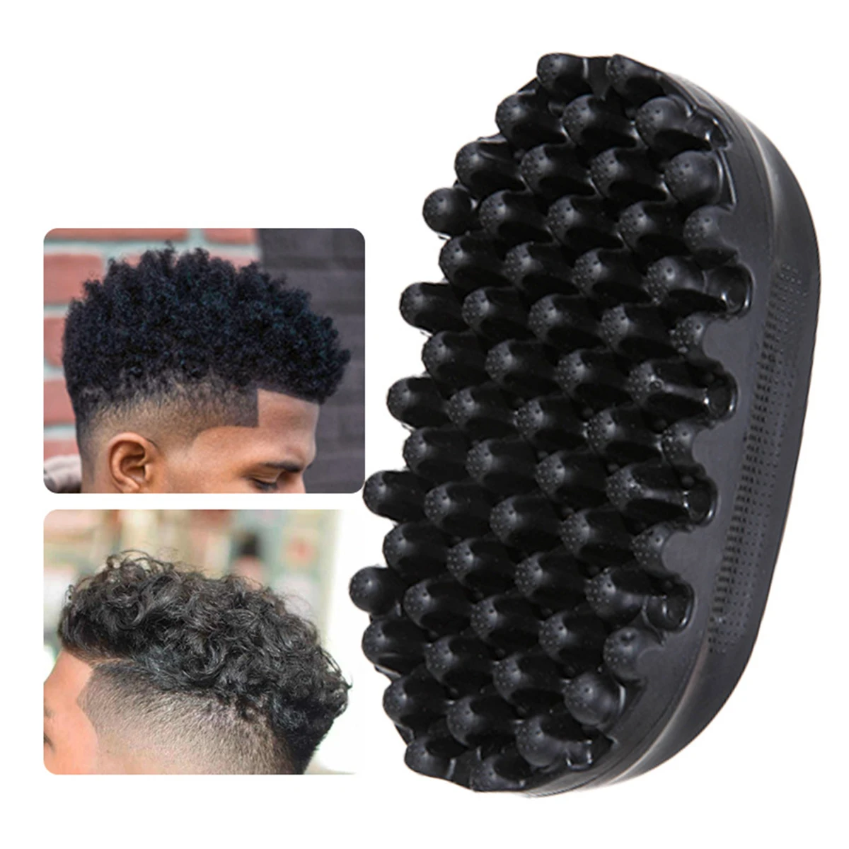 

Щетка для вьющихся волос, резиновая щетка для волос, щетка для стайлера дредов, афро-губка для волос, афро-ракетка для грязных плетеных вьющихся волос