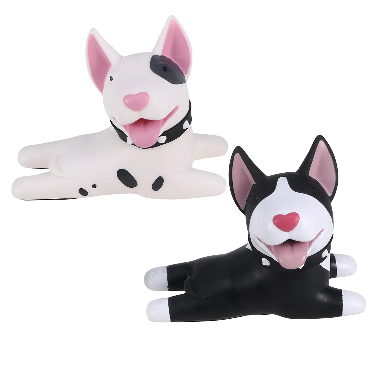 

2 pcs Pvc Dog Door Stopper Light Cartoon Shape Home Decoration Pet Safety Door Wedge Animal Blocker For Floor Wood