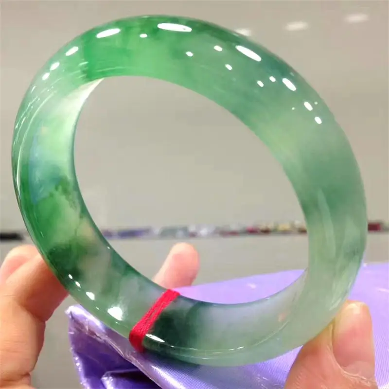 Jewelry Natural Jade Ice Green Elegant Princess High Quality Aurora Bracelet