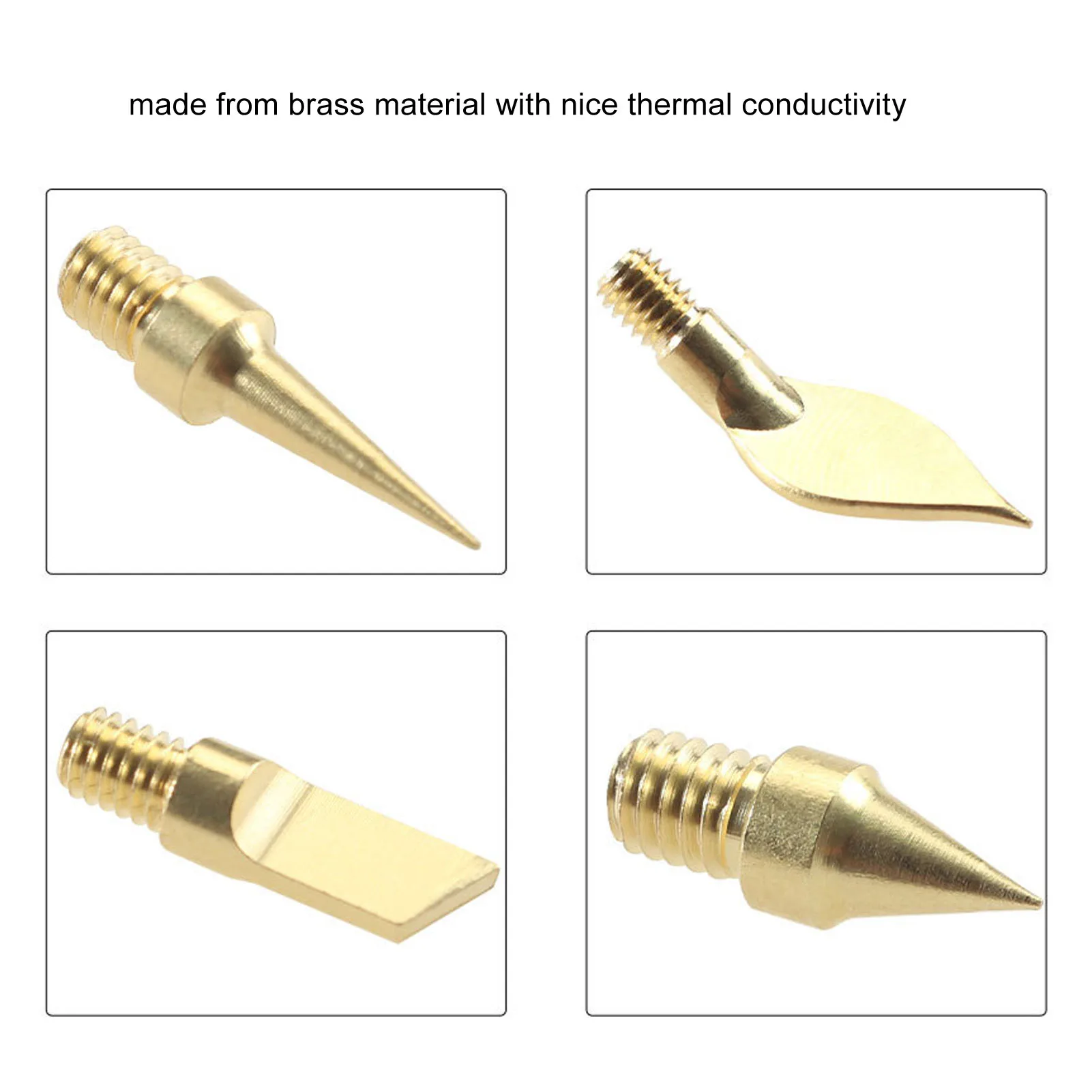 3D Printing Trimming Heads 3D Print Finishing Tool Tips End Face Contact Easy Installation Portable Brass for Replacement