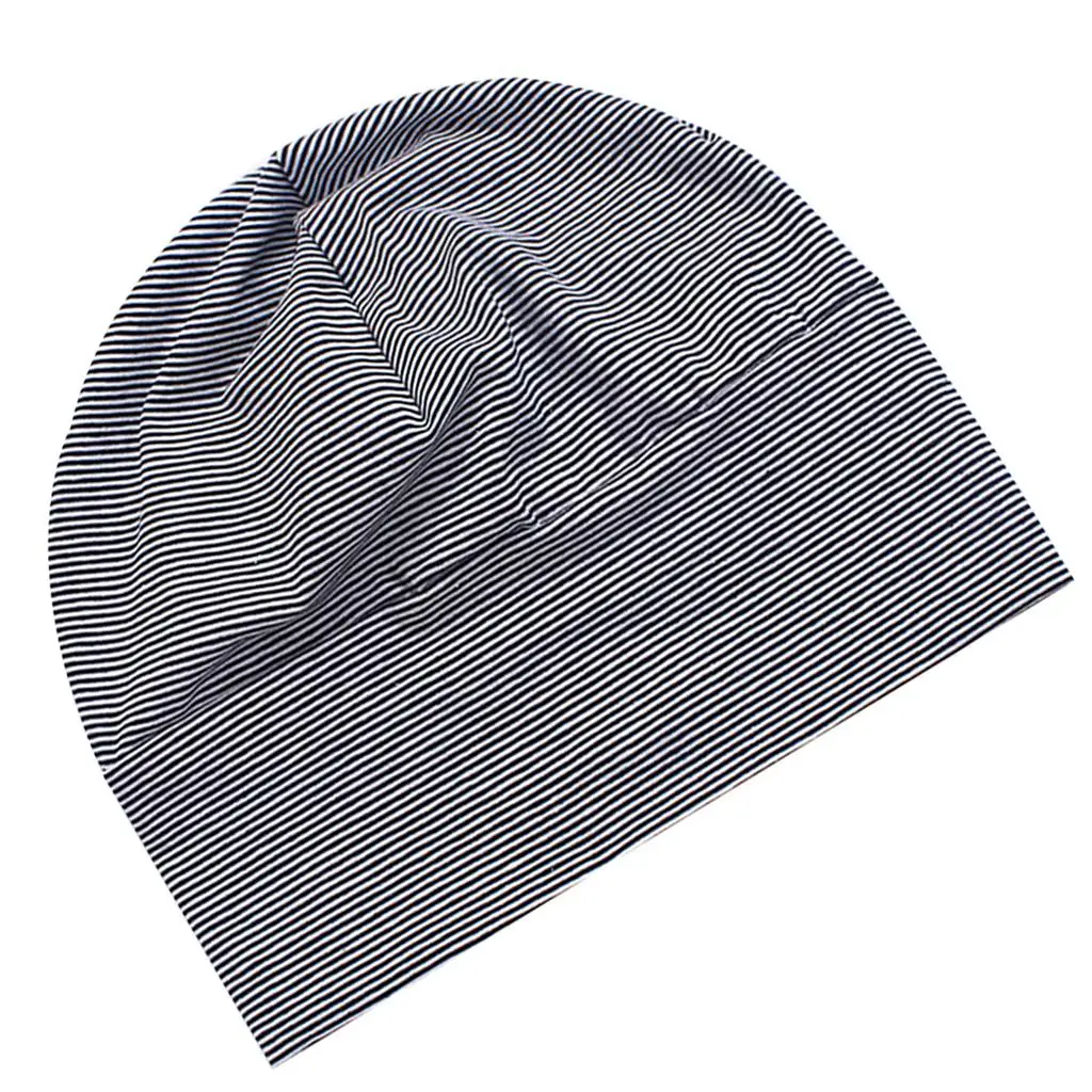 Adult Men Soft Stretch Cotton Night Sleep Patch Head Hat Cover