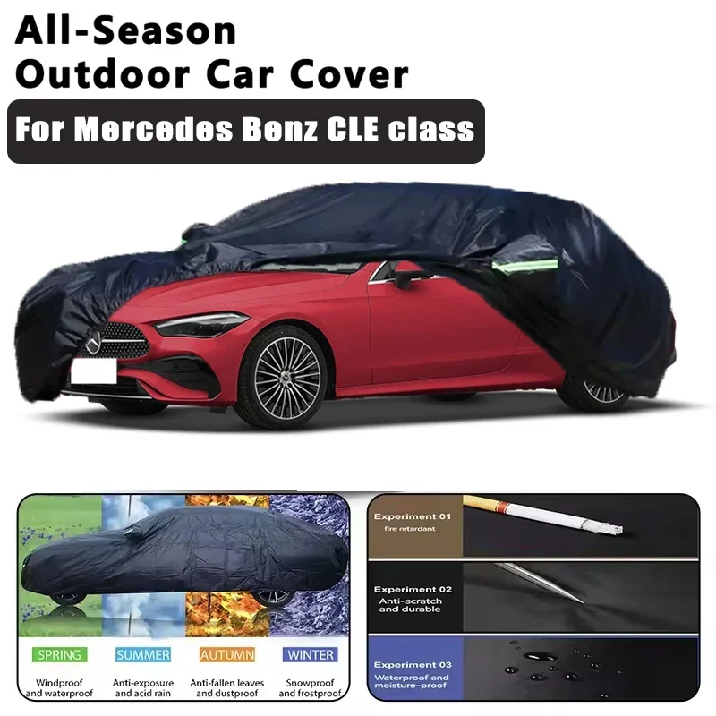 

For Mercedes Benz CLE Class Car Covers Outdoor Waterproof Dustproof Sun Rain Snow Protection Thick Oxford Cloth Full