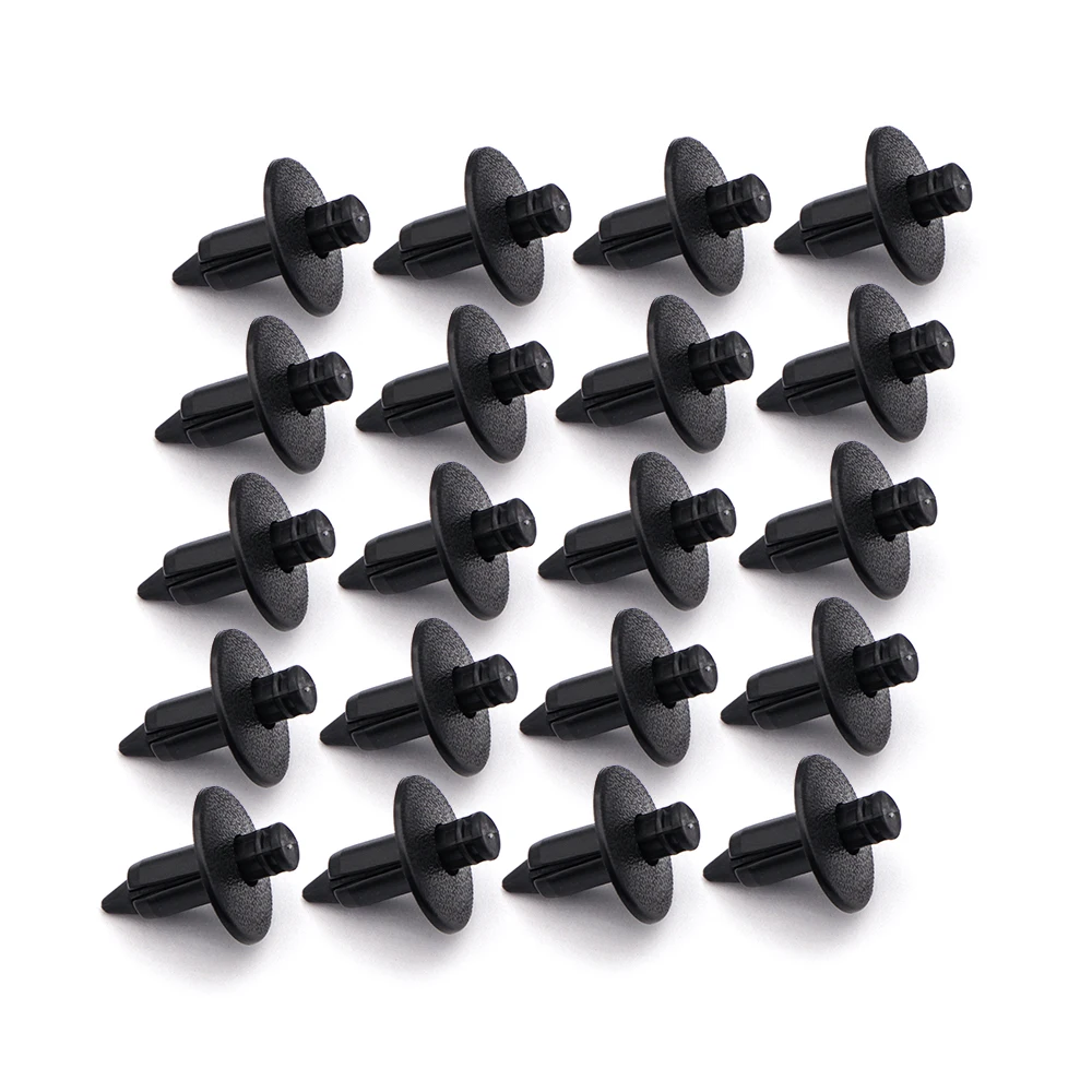 20Pcs/Set Motorcycle 6mm 7mm 8mm 8.4mm Rivet Fairing Body Trim Panel Fastener Screw Clips Plug Kit Black For Honda Ducati Yamaha