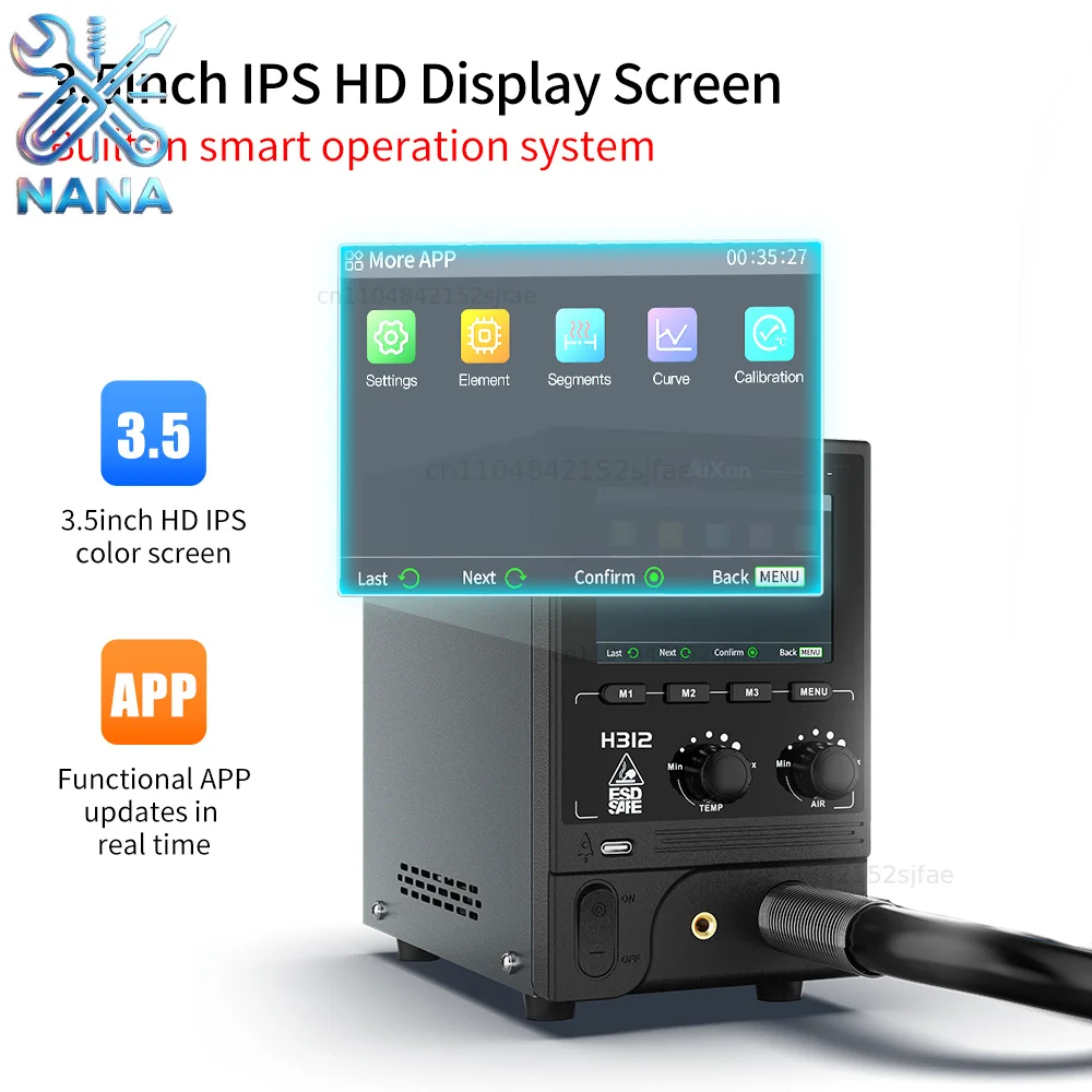 Aixun H312 Smart Hot Air Soldering Station Hot Air  Rework Station Smart Hot Air  for Soldering Desoldering Repair