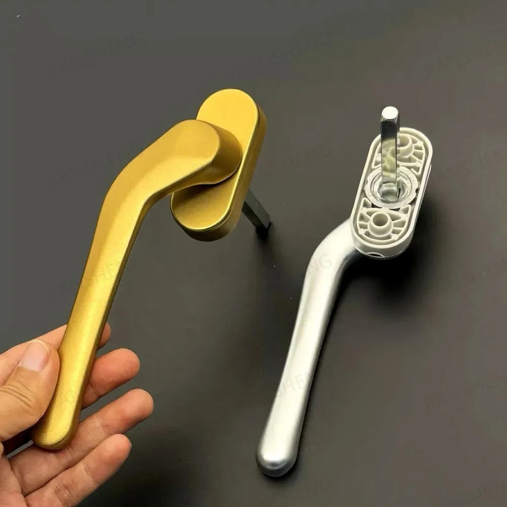 Рюыыыыы مقبض سبائك الألومنيوم نافذة بابية قفل مقبض الباب نافذة مقبض اليسار اليمين المطبخ الذهبي