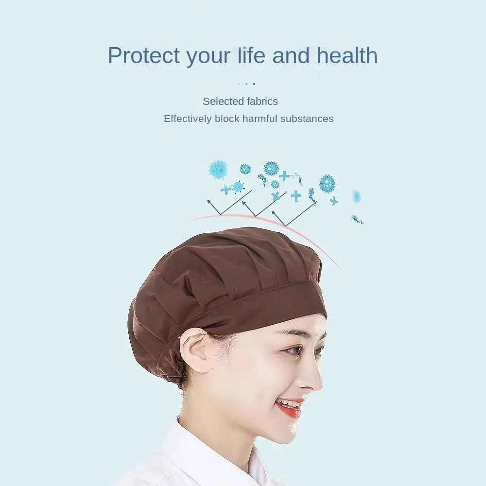 Chic Hair Nets Work Hat Mesh Smoke-proof Dust Chef Hat Breathable Work Wear Cooking Hygienic Cap Food Service