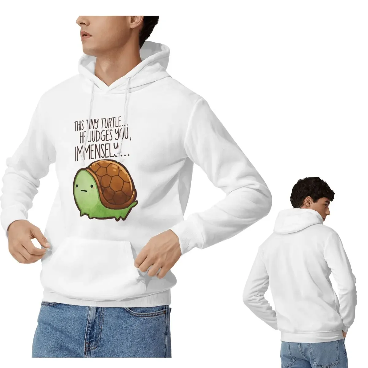 This Turtle.. He Judges You Hoodies Men Women Casual Pullover Sweatshirts Hip Hop Long Sleeve Clothing Autumn Winter