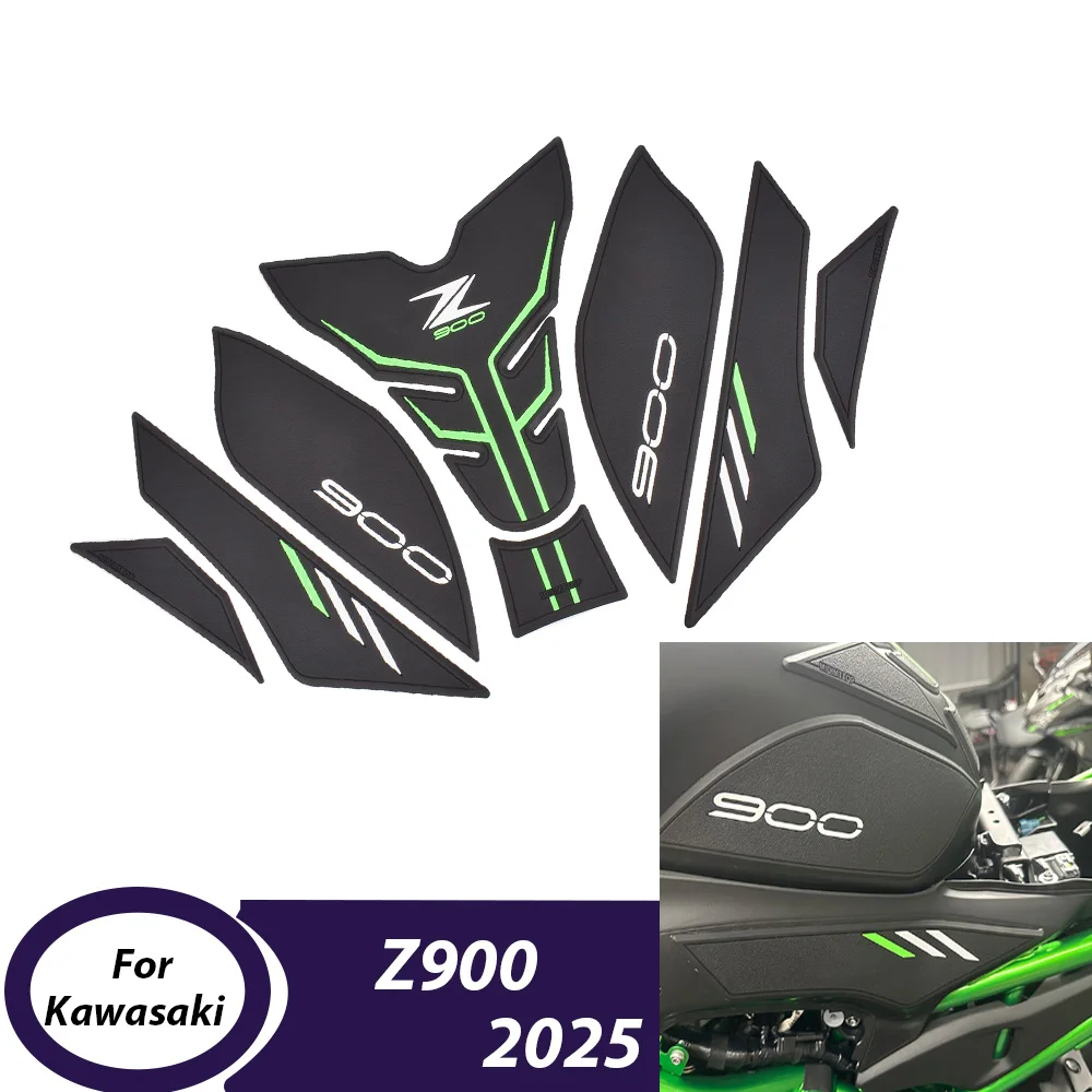لكاواساكي Z900 2025 Z 900 الجانب خزان الوسادة النفط الغاز الوقود حامي غطاء ملصق مائي دراجة نارية ملصق الملحقات #1