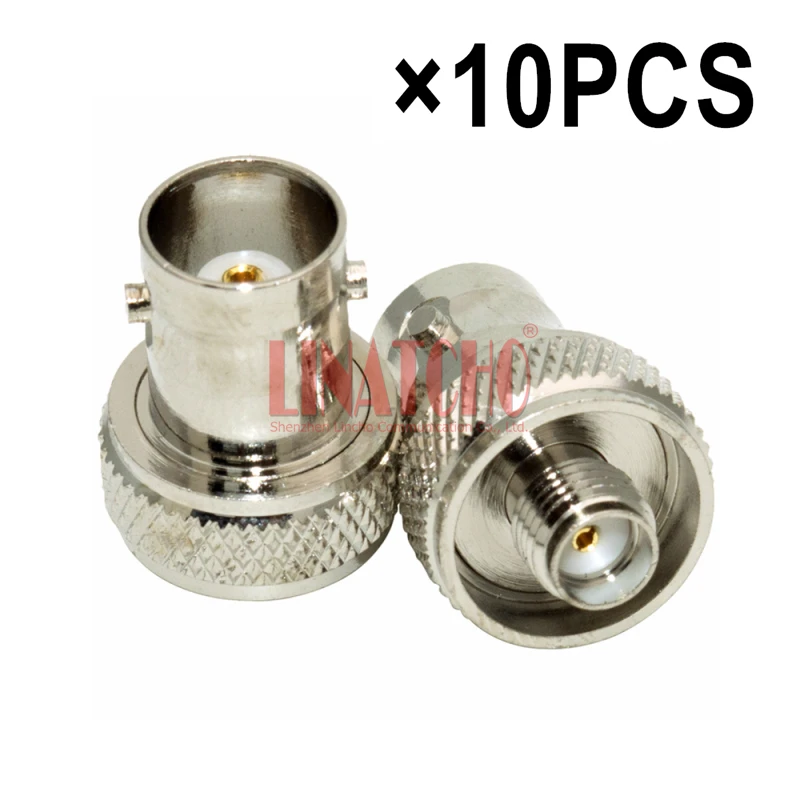 10PCS Q9 TK-308 TK208 C150 C450 Walkie Talkie BNC Female to SMA Female Antenna Adapter Test Connector