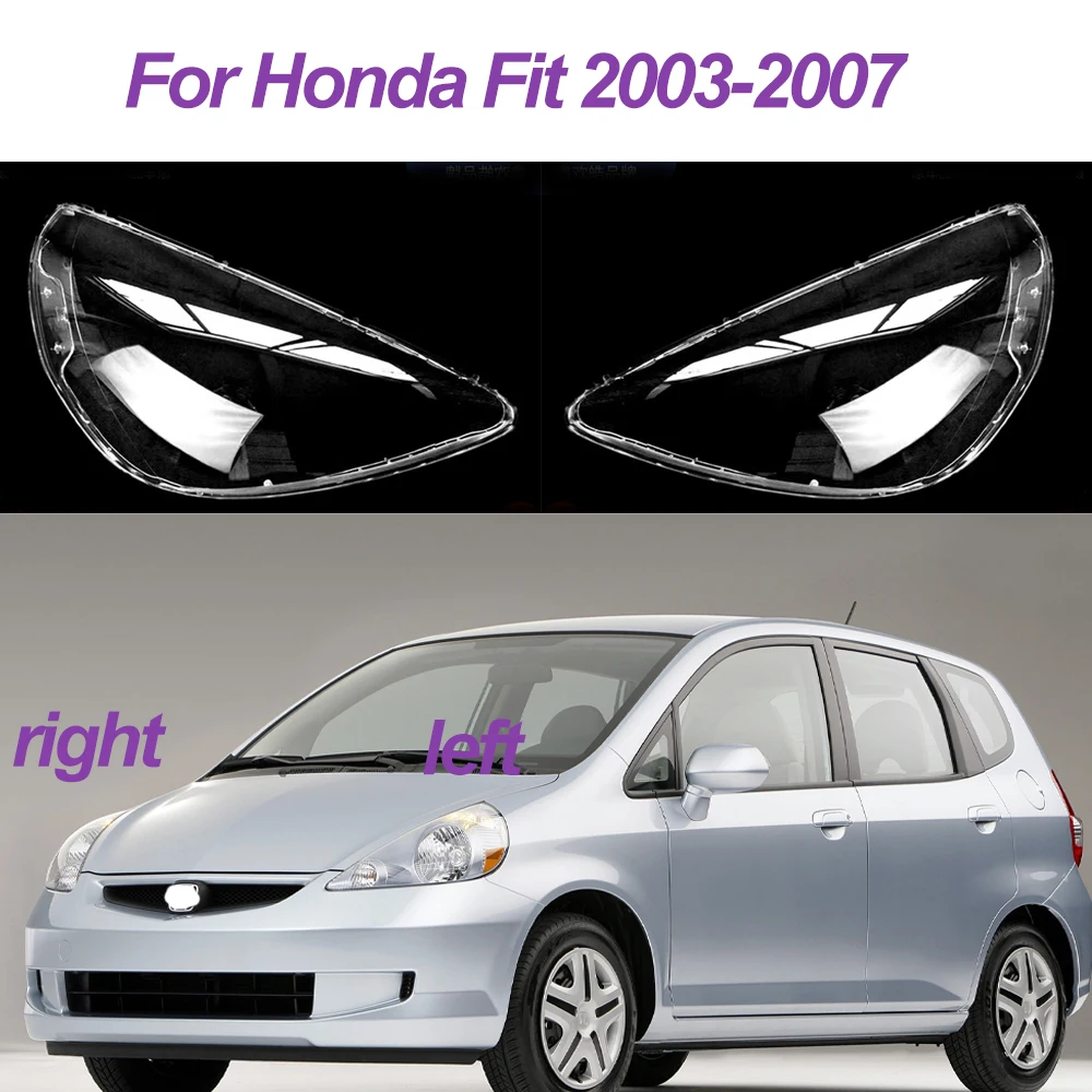

Car Headlight Cover For Honda Fit 2003 2004 2005 2006 2007 Plexiglass Headlamp Shell Transparent Glass Cover Car Accessoires