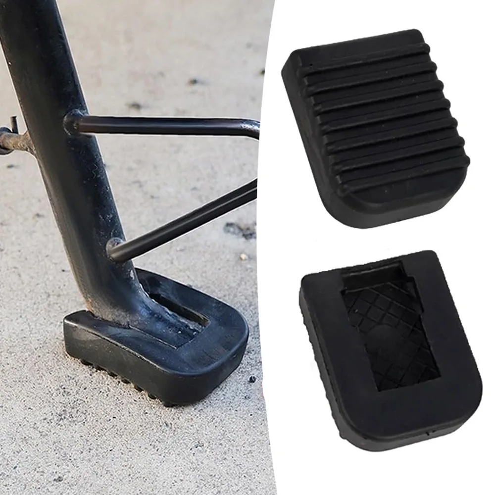 

1pc Universal Motorcycle Parking Bracket Bottom Rubber Cushion Motorbike Footrest Base Bracket Extension Foot Pad Anti-slip Mat