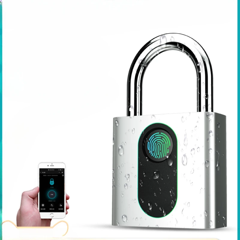 

Outdoor waterproof intelligent fingerprint padlock, remote control electronic, courtyard warehouse door anti-theft password lock