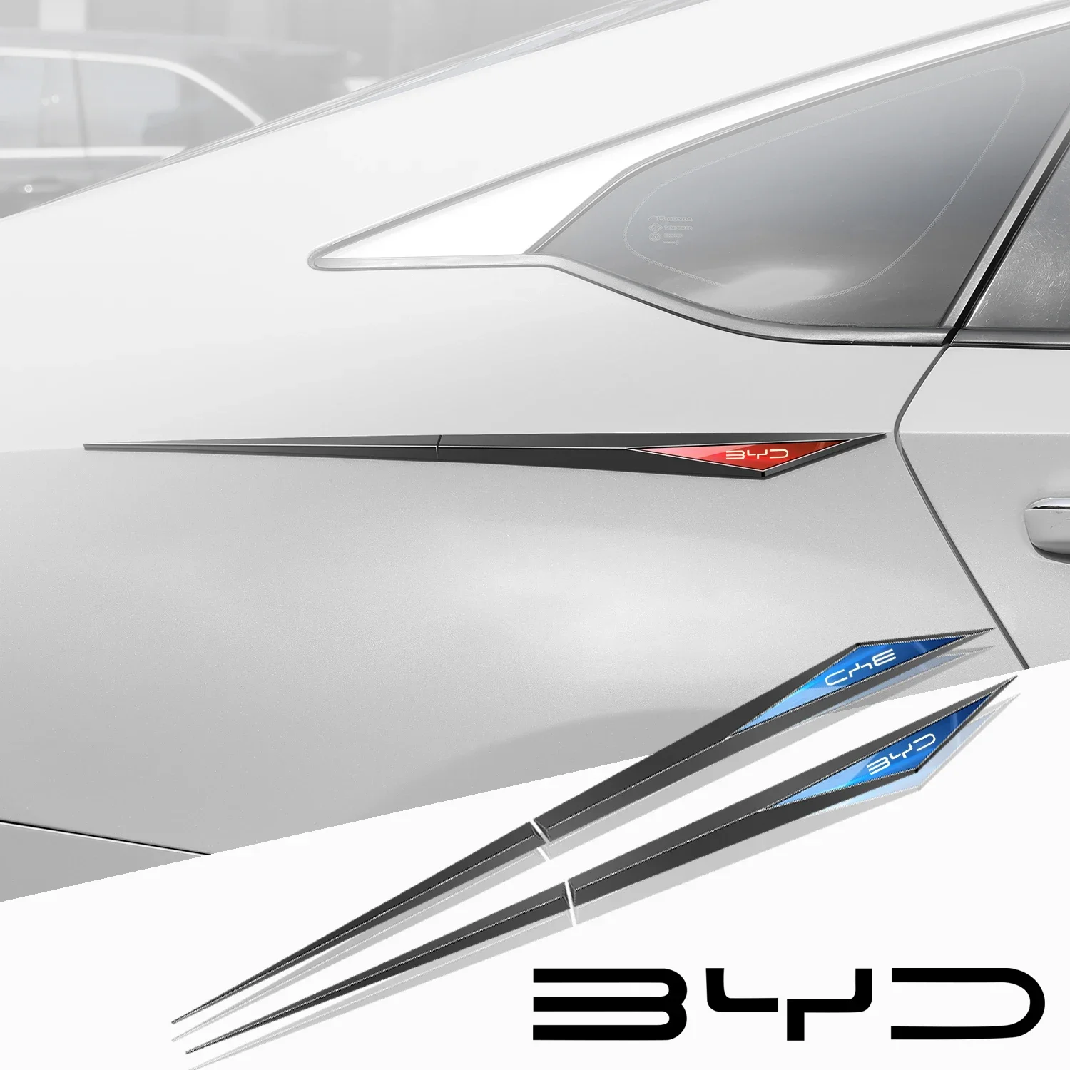 

Автомобильные наклейки из ТПУ, 2 шт., автомобильные аксессуары для BYD Build your dreams, han tang ev dm d1 song MAX