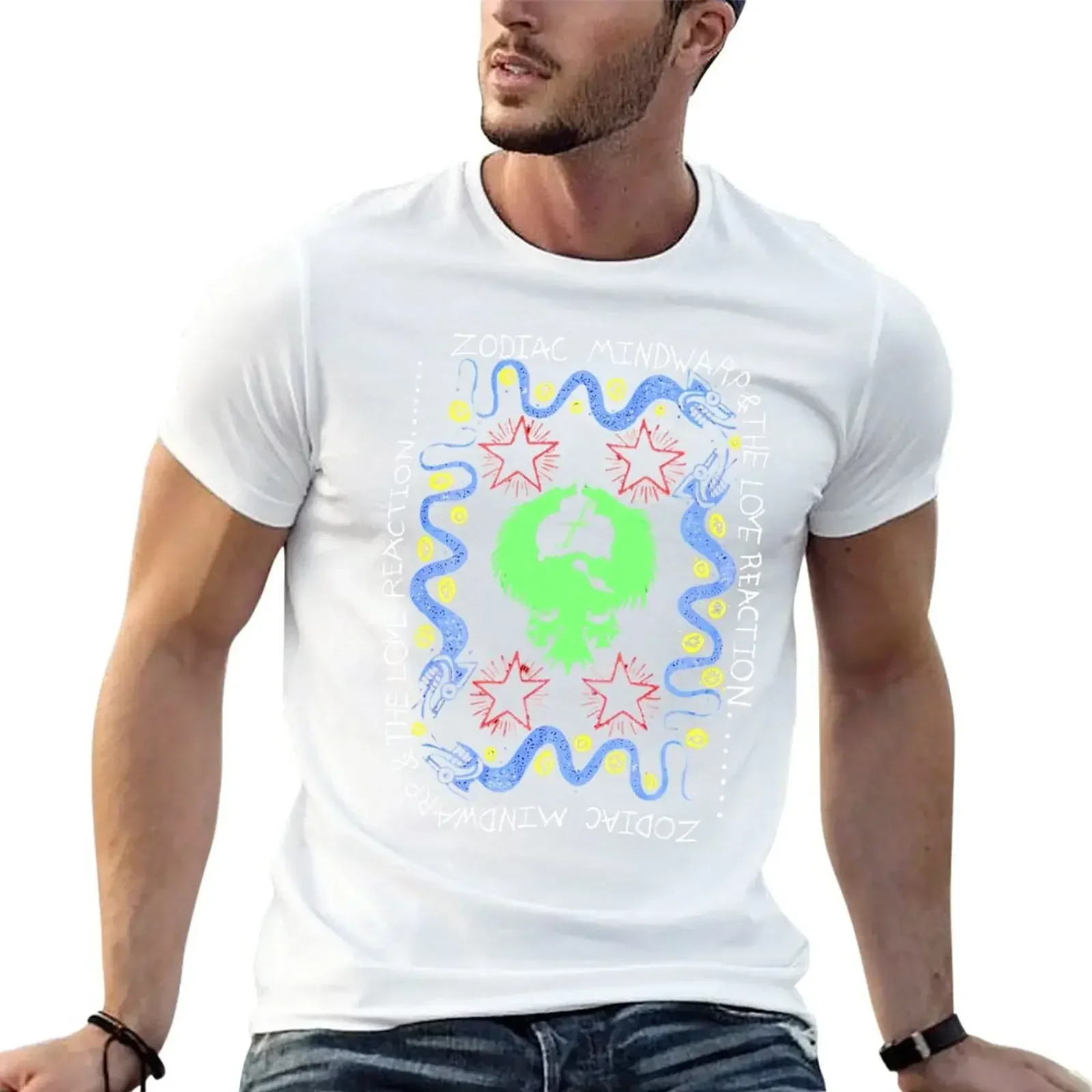 Short sleeve tee shirts graphic tees new edition Short sleeve tee men Zodiac Mindwarp The Love Reaction T-Shirt 2024 summer hot