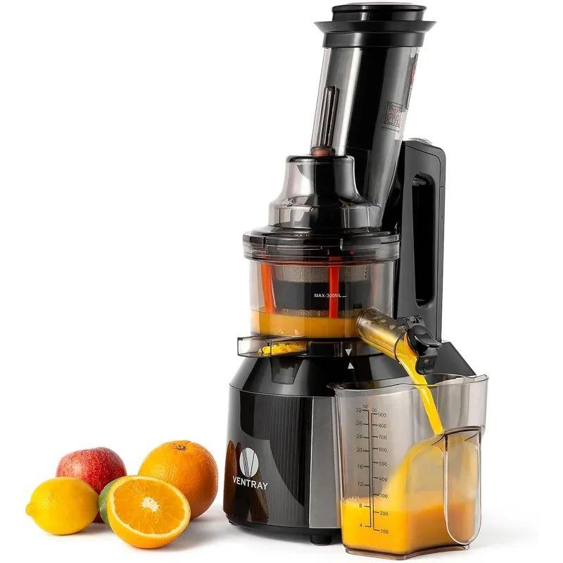 

Ventray Slow Juicer Machine, Electric Cold Press Masticating Juice Extractor Maker for Citrus Orange Fruit Vegetable