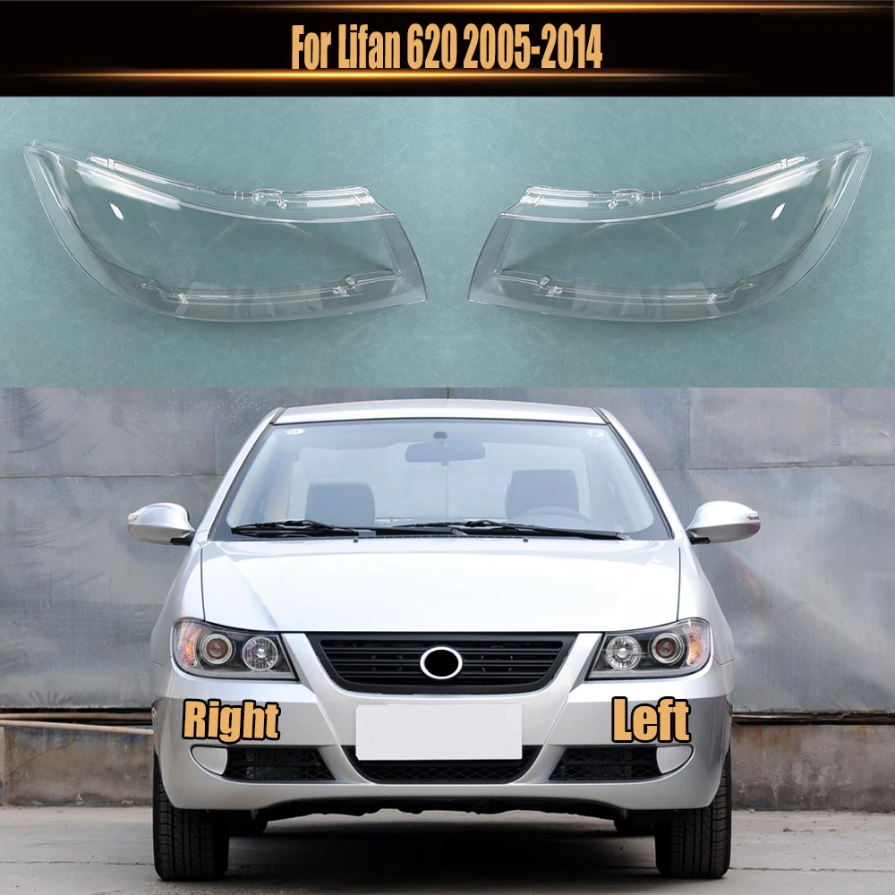 

For Lifan 620 2005-2014 Front Headlamp Cover Transparent Lampshades Lamp Shell Masks Headlight Shade Lens Plexiglass