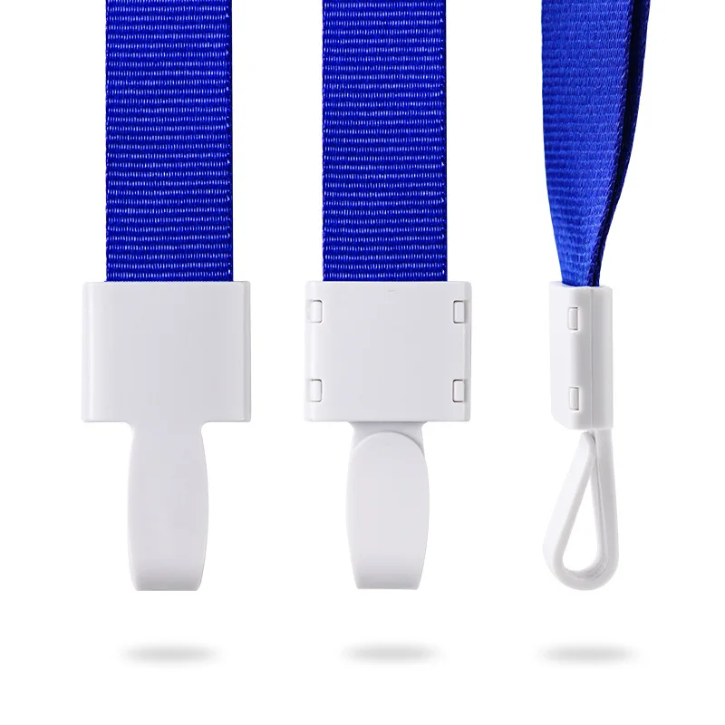 Cordón de Color sólido para licencia de trabajo, correa de cuello para tarjeta de identificación de exposición, de poliéster, 1,5 cm de ancho, Juego de 2 unidades