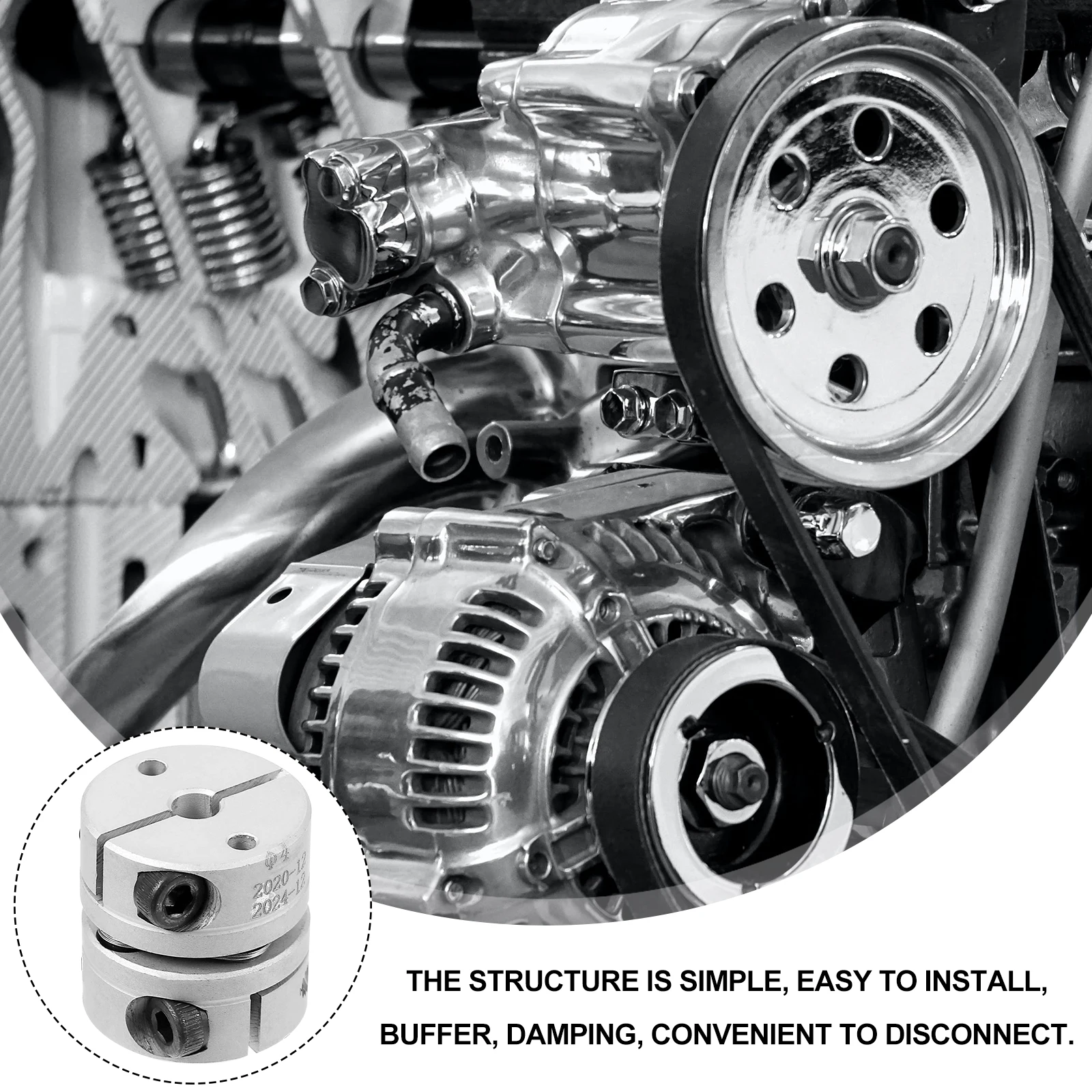 

Aluminum Alloy Coupling Flexible Shaft Couplers Encoder Joint High Torque Stepper Motor Connector Damping Vibration Absorption