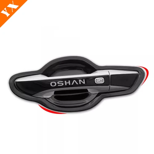 Imagen 1 del producto Para Changan Oshan x7 plus 2024 2025 accesorios de acero inoxidable Protector de perilla de puerta lateral de coche marco de manija de puerta cubierta antiarañazos embellecedora
