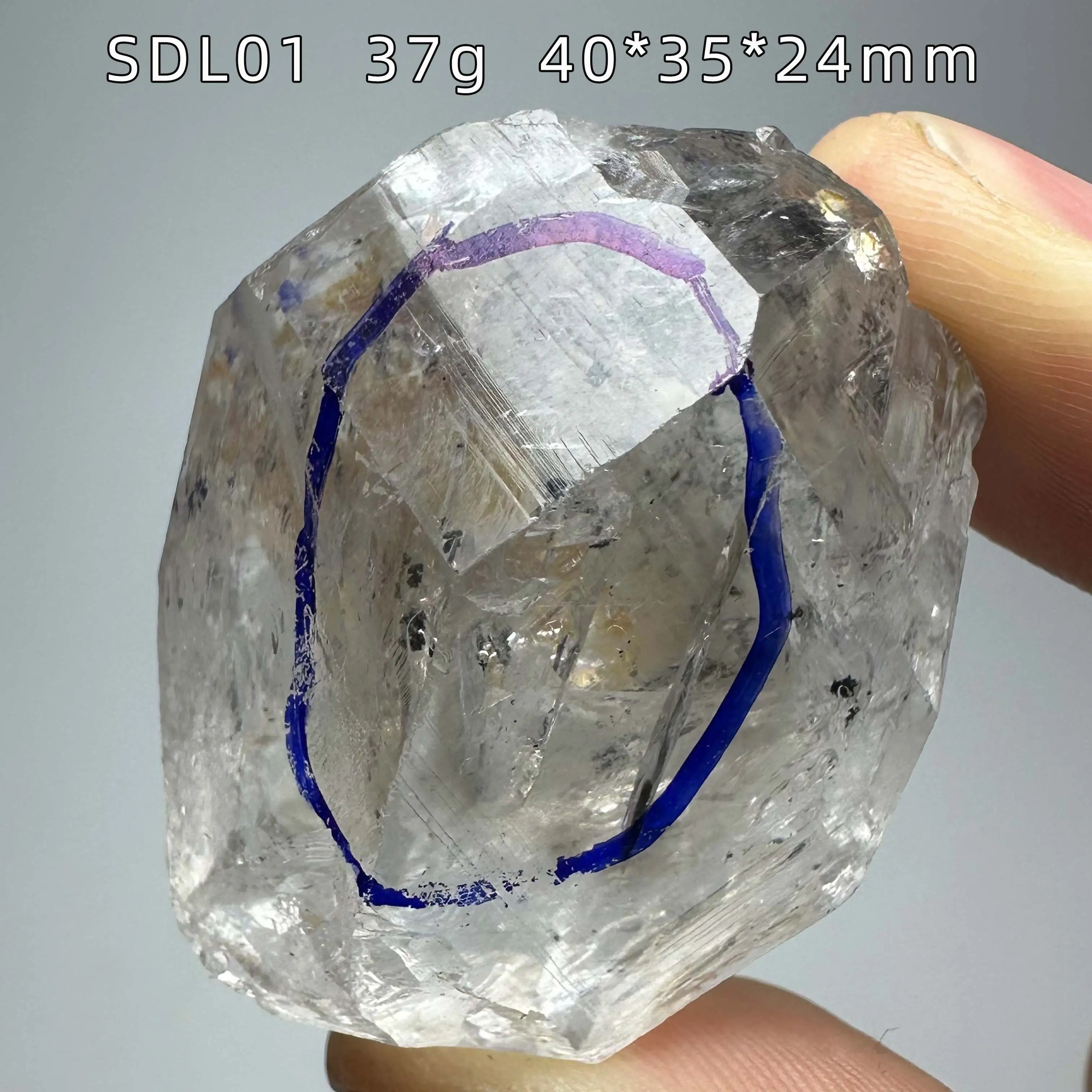 Natural Hunk Herkimer Diamond Wand Dots Crystal Healing For Halloween Decorated Reiki Gifts Witchcraft Offerings
